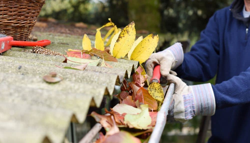 Gutters must be checked regularly for blockages. 